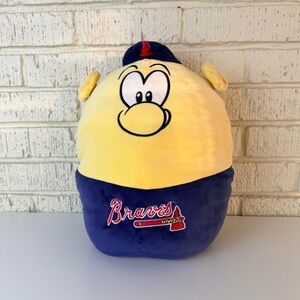 Atlanta Braves Blooper Plush Toy MLB Mascot Squishmallow Stuffed Animal 14”